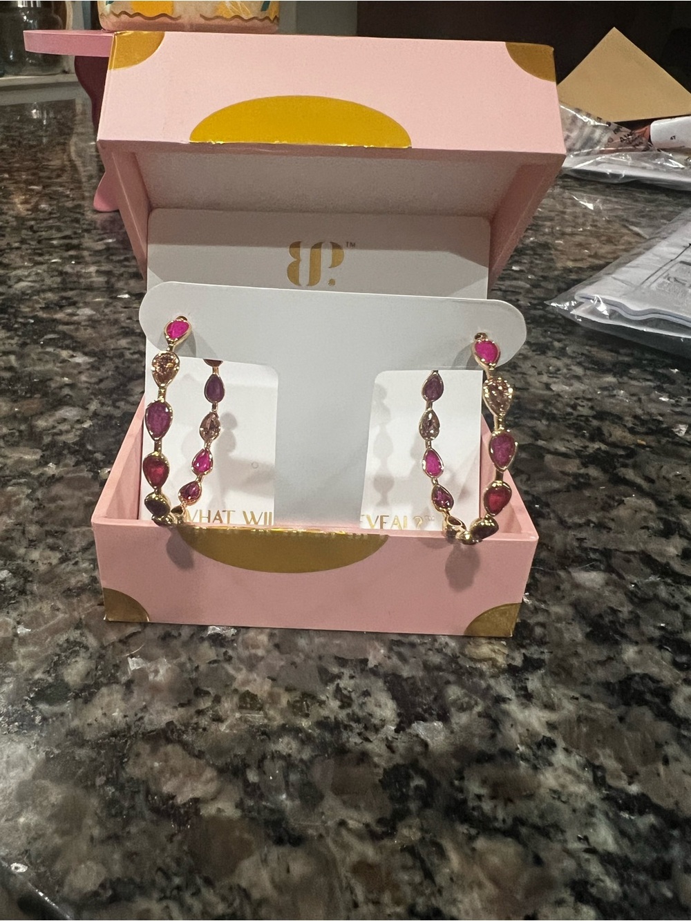 Bomb party jewel candy earrings